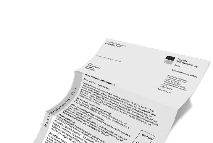 Renteninformation & Vorsorgebedarf